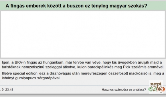 Hungarikum lett a fingás