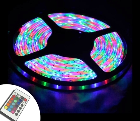 Színes LED szalag távirányítóval - Díszíts fel bármit kedved szerint! (x)