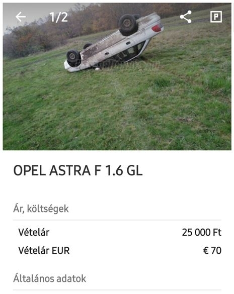 Eladó a képen látható 1998-as évjáratú Opel Astra
