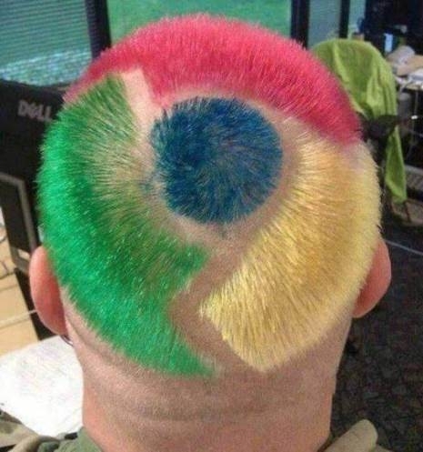 Google Chrome frizura