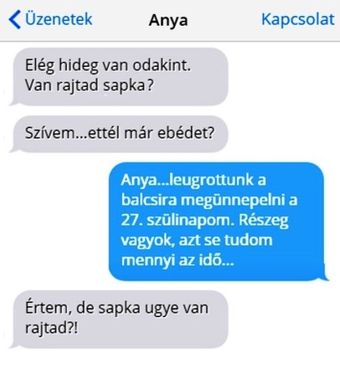 Anyu aggódik 🙂
