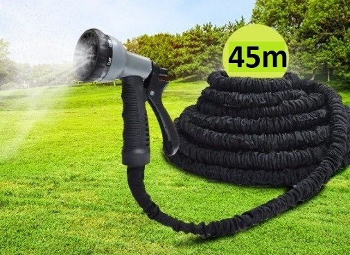 Nyomásra táguló, 45 méteres locsolócső (x)