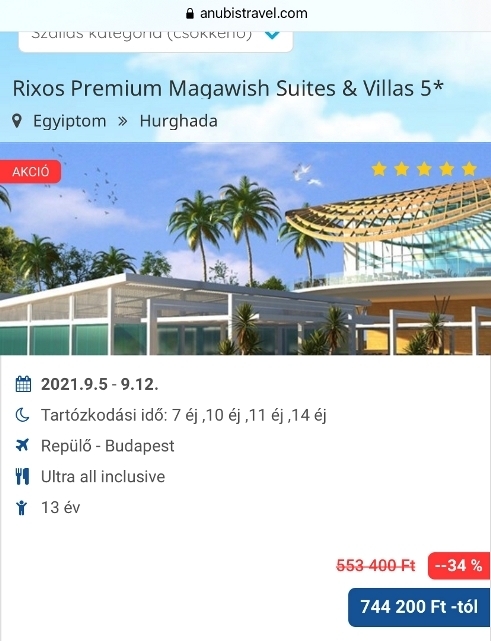 Egy kedvező utazási akció