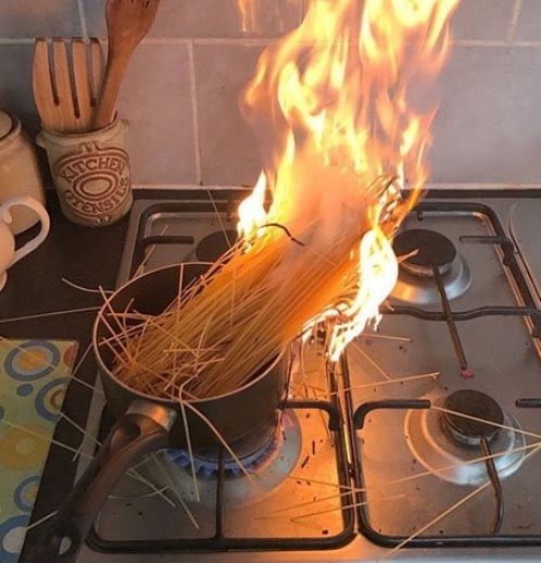 Akadt egy kis probléma a konyhában