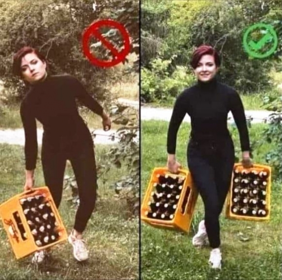 Gondoljon felesége gerincére, egészségére