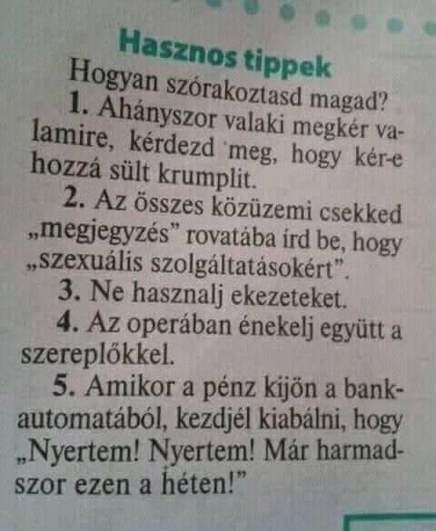 Napiszar unaloműző tippek