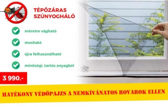 Unod, hogy folyton zárnod kell az ablakot a rovarok miatt? (x)