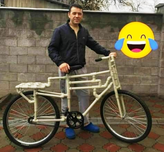 Íme a vízvezetékszerelő bringája