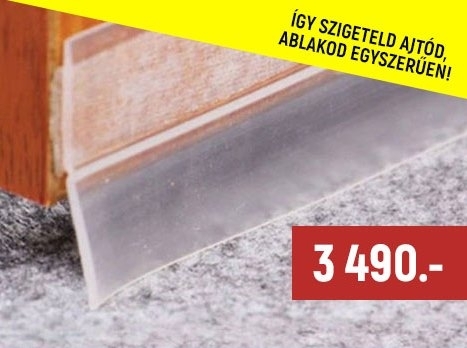 Szilikon ajtószigetelő szalag - Készülj fel a télre, hidegre (x)