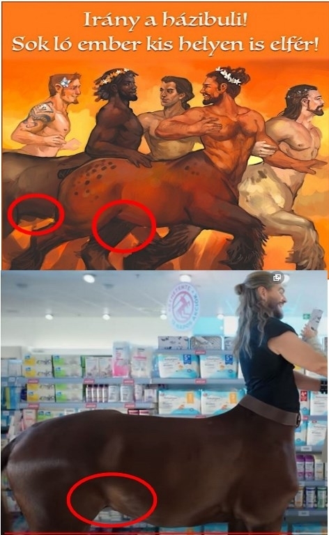 Józsi továbbgondolta a pár poszttal lejjebb levő kentauros képet