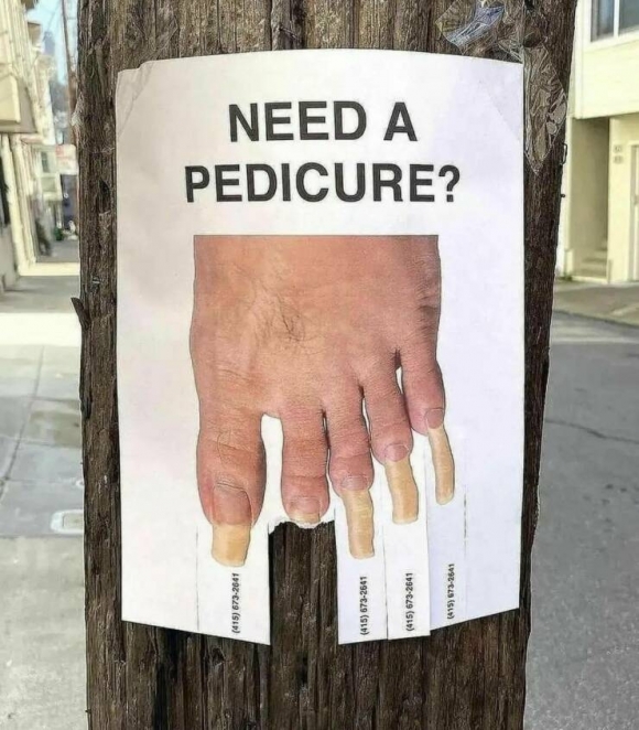 Ötletes pedikűrös