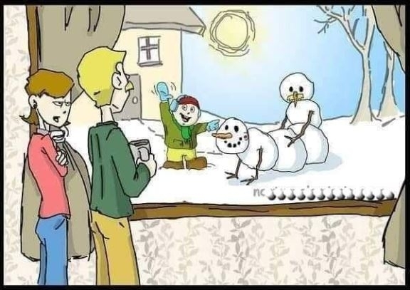 Drágám, szerintem este meglátott minket a gyerek