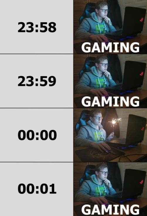 Megszállott gémerek szilveszter éjjelén