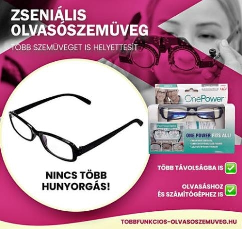 Többfunkciós olvasószemüveg - FÉLÁRAS AKCIÓ (x)