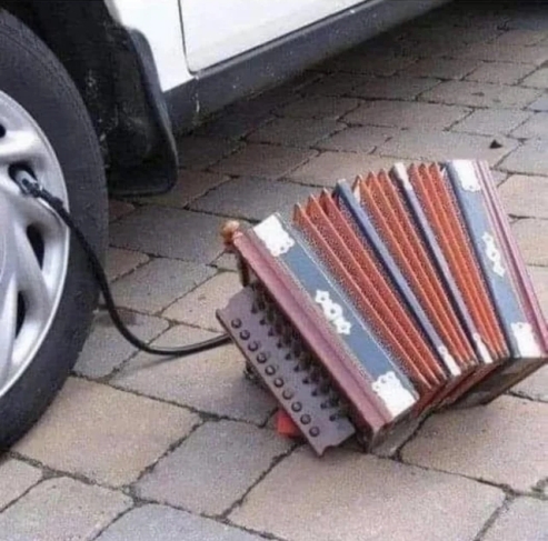 Amikor a polka zenész gumidefektet kap