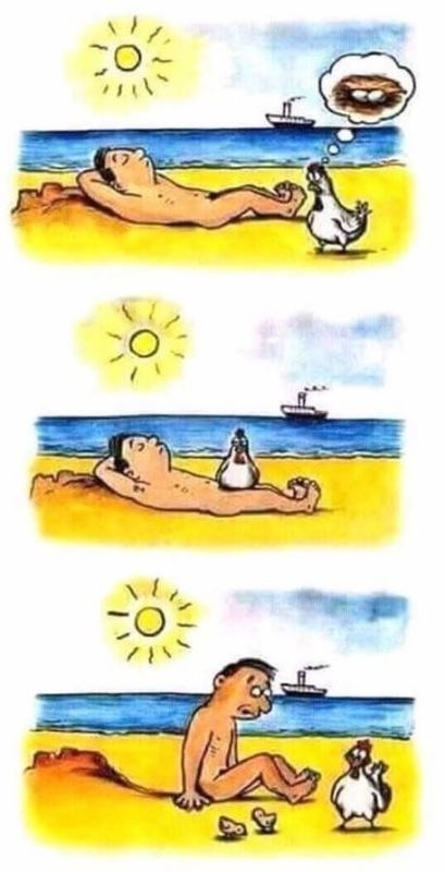 Meglátta a tojásokat, gondolta kikelti őket