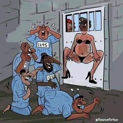 Vidám pillanatok a rácsok mögött