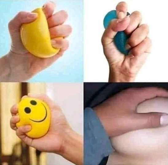 A stresszlabdák nyomkodása megnyugtató