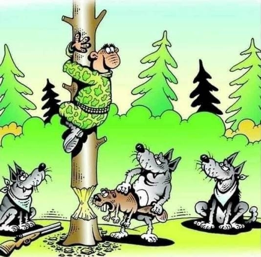 A horgász helyett, ezúttal egy vadász van nagy pácban