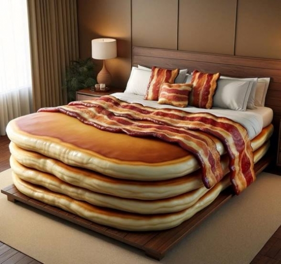 Sült szalonna mintájú ágynemű garnitúra 😮