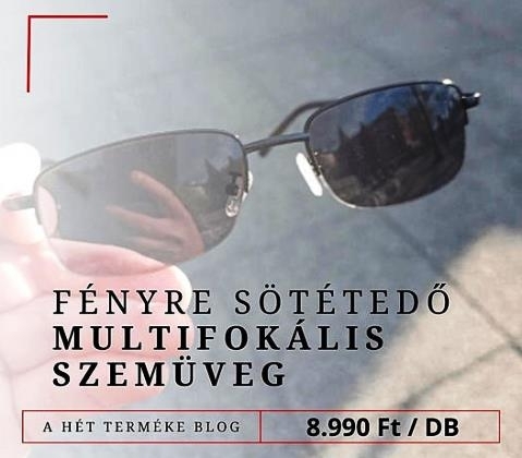 Fényre sötétedő multifokális olvasószemüveg (x)