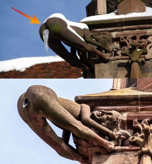 Mooning vízköpő története