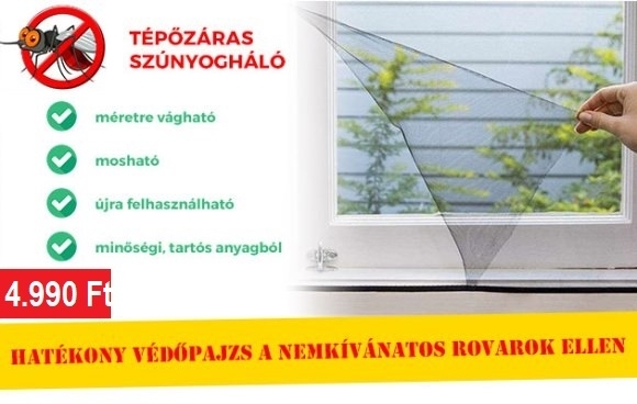 Tépőzáras szúnyogháló (x)