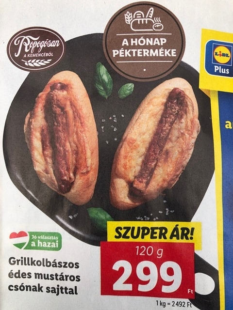 A hónap pékterméke