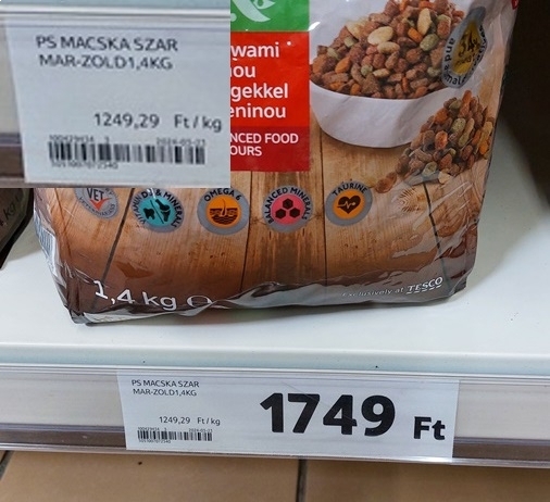 Tesco napi szar