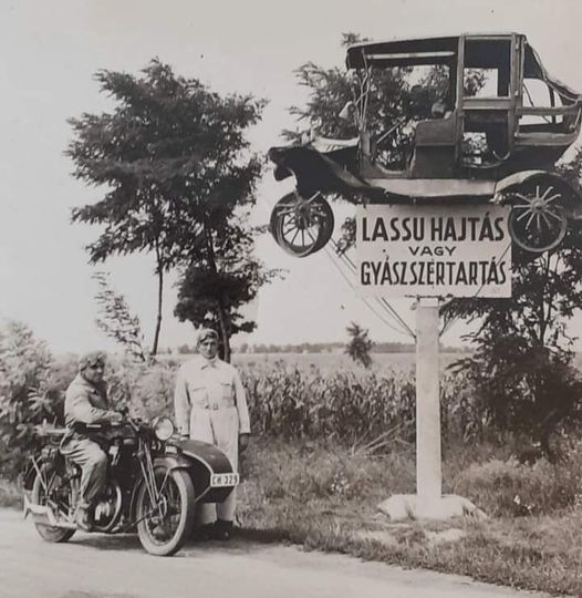 Egy figyelmeztető tábla a múltból