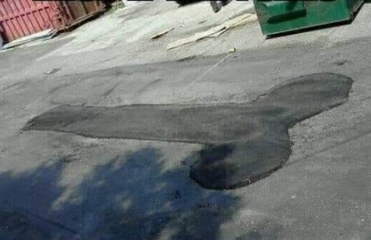 Elkészült a házunk előtt a kátyúzás