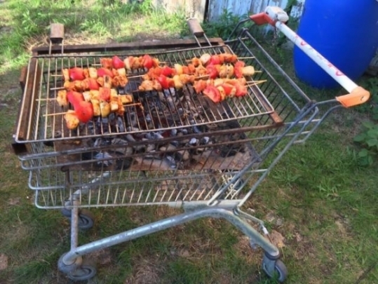 Mobil grillező