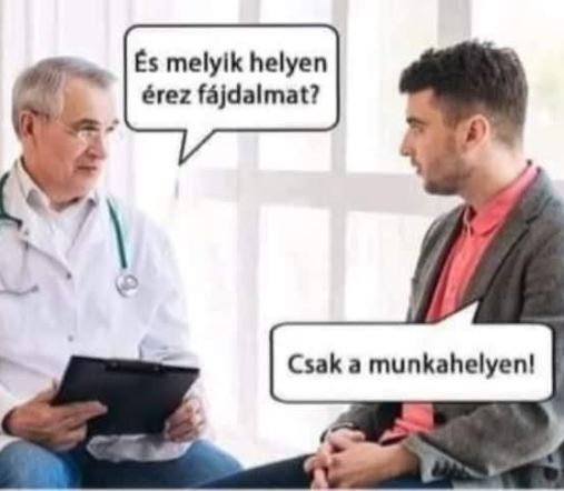 Még csak hétfő, de emberünk már orvoshoz ment