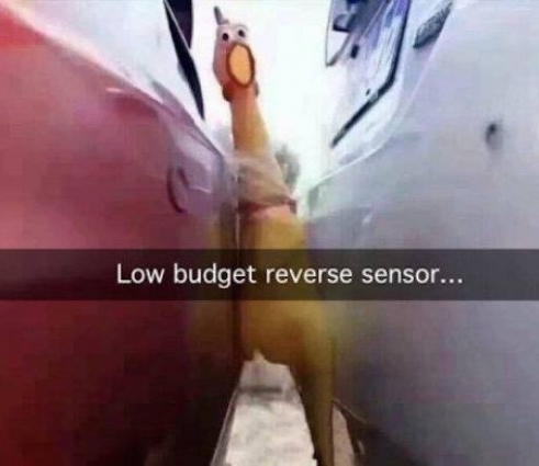 Tolatóradar helyett