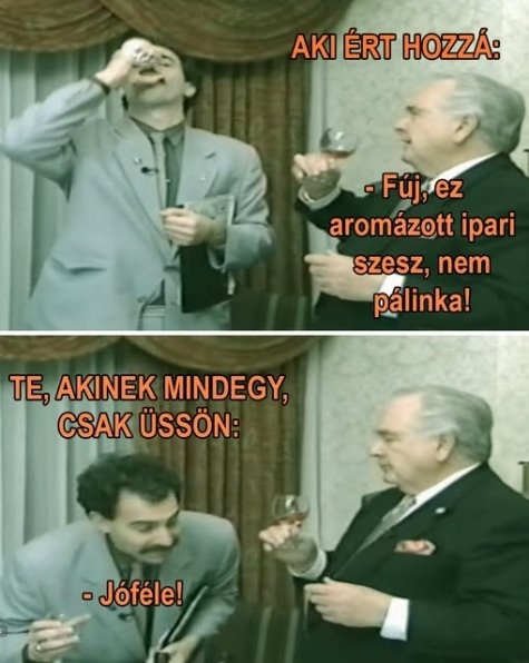 Nem létezik rossz pálinka, csak magas elvárások 🙂