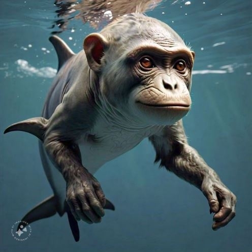 Ez történne ha kereszteznénk egy majmot egy delfinnel