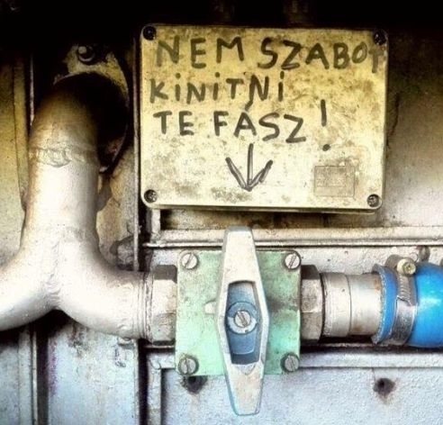 Egy tegeződő stílusban íródott üzemi utasítás 