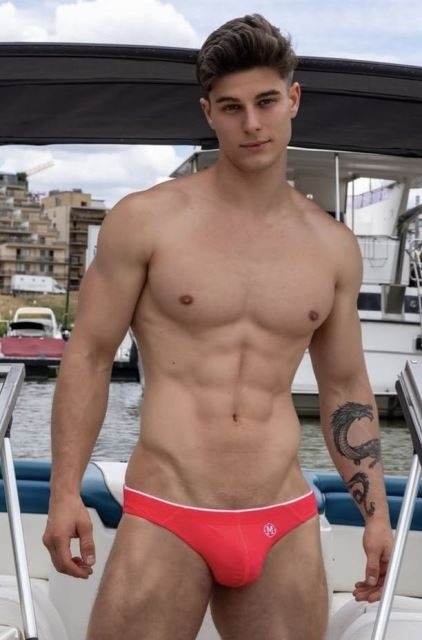 Egy sportos fiatal pasi a csajoknak