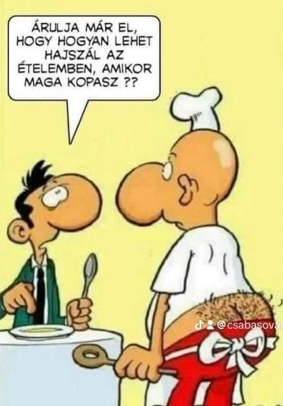 Felmerült egy kérdés az étteremben