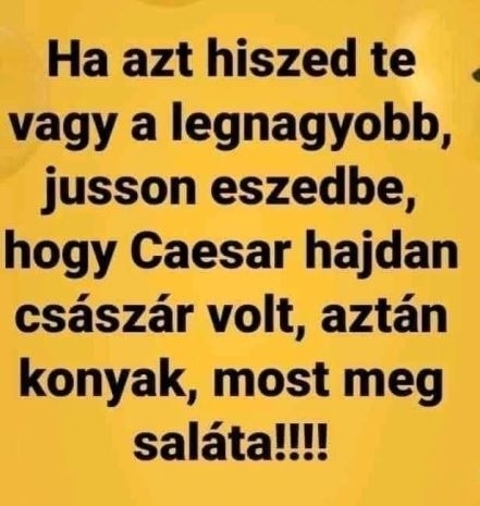 Ne feledd - Magasról lehet nagyot esni!