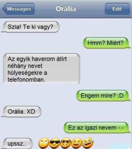 Még jó, hogy nem Anália 🙂