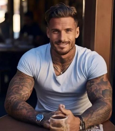 Egy tetovált szépfiú a csajoknak