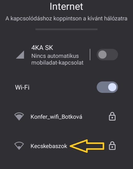 Egy rendhagyó Wi-Fi név