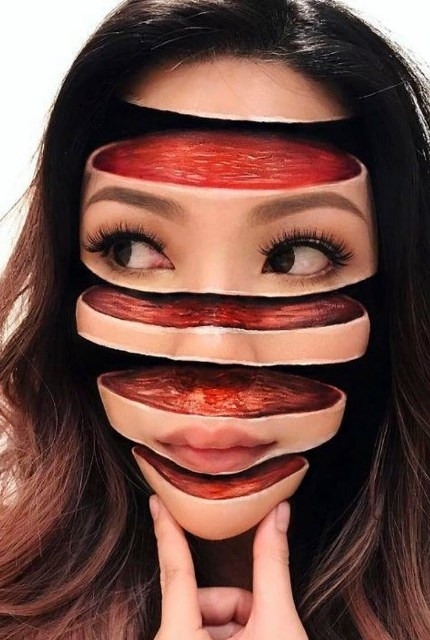 Egy kissé bizarr arcfestés