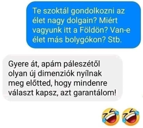 Elcsíptünk egy érdekes üzenetváltást