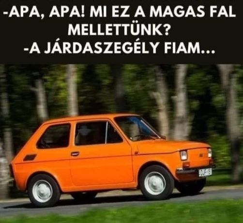 Robog egy 126-os Polski Fiat