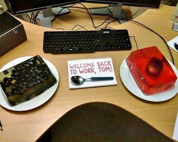 Megtréfálták picit a munkatársak