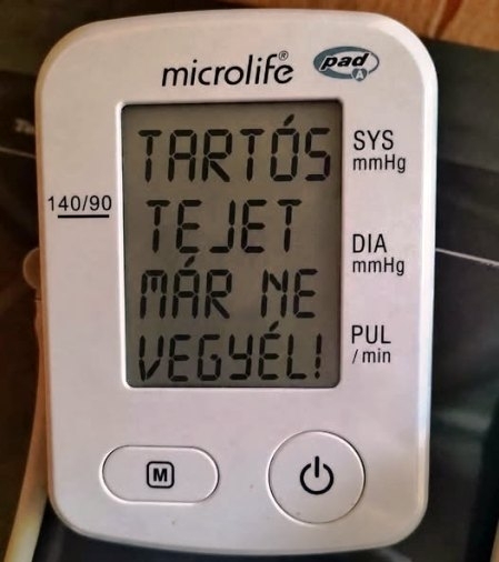 Megmértem a vérnyomásom