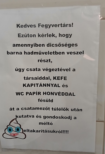 Ezt egy Kisoroszi pizzériában lőtte egy olvasónk