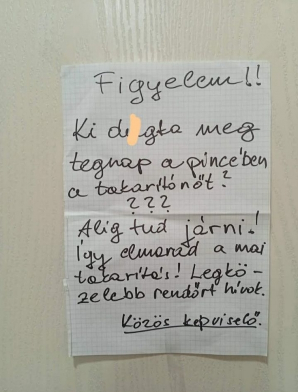 Elmarad a takarítás ma...